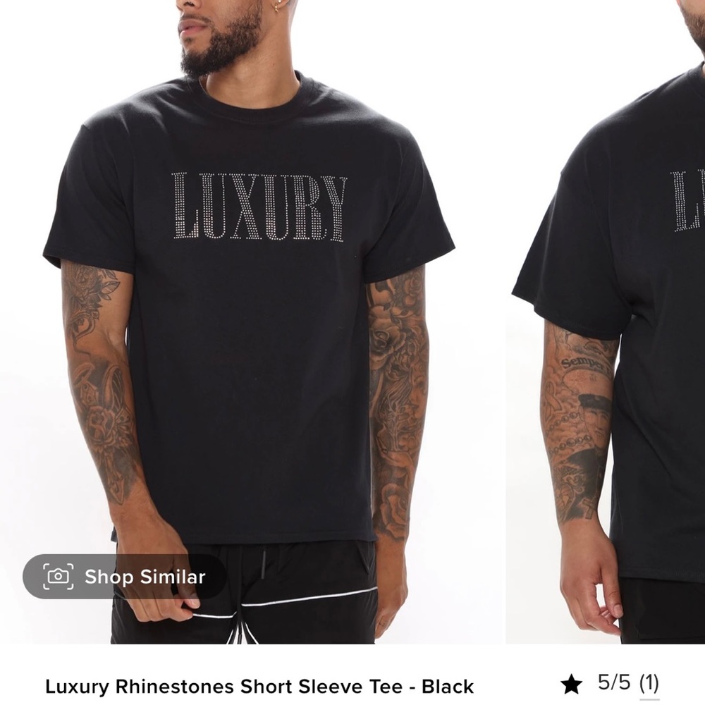 NWT Fashion Nova Mens Rhinestone Shirt